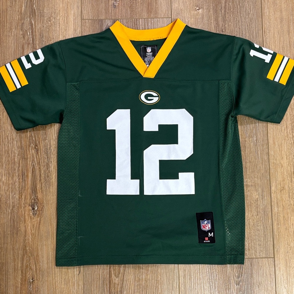 NFL Team Apparel Youth Jersey - Green and Yellow